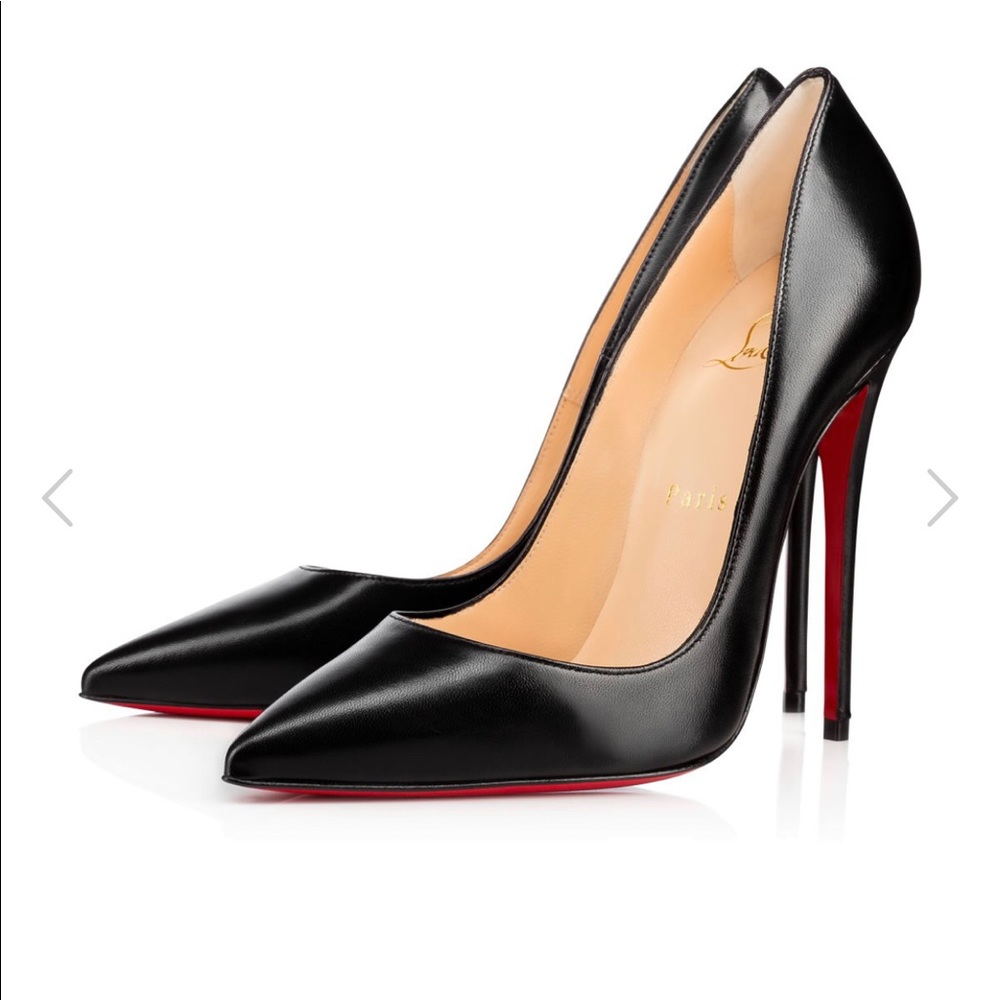 Authentic Christian Louboutin Black So Kate 38.5